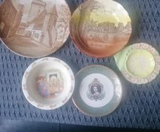 beautiful 5 antique 2 bowls 2 plates one butter plates 8 antique spoons