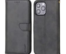 For Samsung Galaxy A22 5G Premium Aokus Wallet Case Black