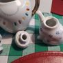 Vintage Chinese Owl & Pussycat, teapot & creamer Image 5