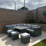 garden furniture set in grey Image 2
