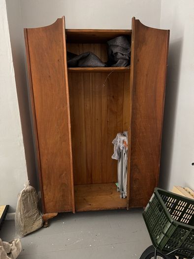 wooden wardrobe