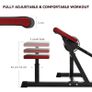 Adjustable Preacher Curl Bench Multi Functional Weight Bench with Elbow Pad and Handlebar Image 4