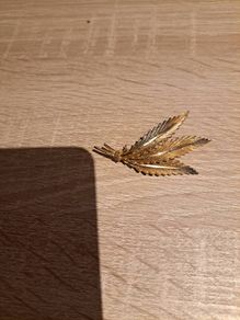 Leaf brooch 6 cm ( 2,5  '') Free post