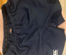 Rugby shorts (XL) & shoulder pads (L)