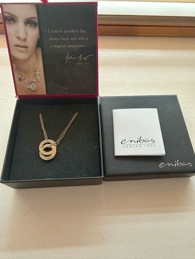Silver Enibas Croi Alain double pendant necklace