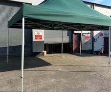 6 x 4 metre Aluminium gazebo 50mm strong legs 3 colours - Red,Green & Blue With sides & Bag