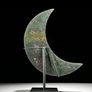Rough Ruby Crecent - Corundum/Ruby Crystals, Metal Stand Image 6