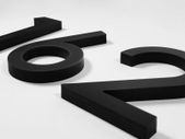 1PC Floating House Number Doorplate Acrylic Mailbox Sign Home Address Plaque Number Sign Plate 0-9  Matte Black Floating House Number Sign