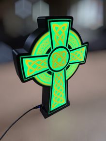 St Patricks Cross Light Box
