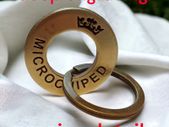 Personalized Deep Engraved Round Washer Collar Solid Brass Dog Cat Id Pet Tag