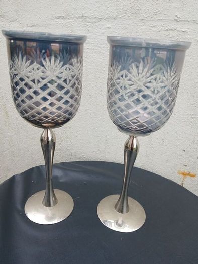 2 Massive Candle Holder