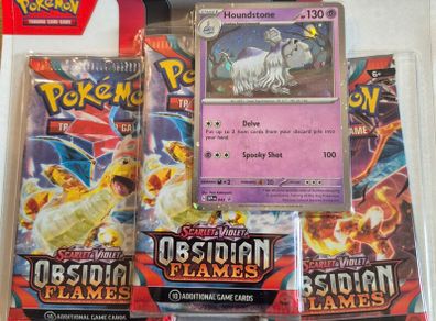 Pokemon Obsidian Flames Houndstone promo blister