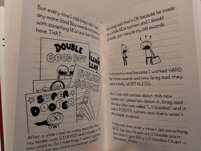 Diary of an awesome friendly kid by Jeff Kinney HARDBACK
