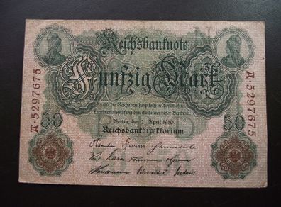 Germany. Reichsbanknote. 50 Mark (21.4.1910)