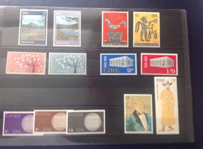 Irish stamps, europa issues (6 sets)