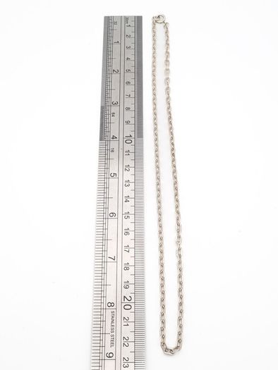 Vintage Signed 925 Sterling Silver Anchor Link Chain, Full British Hallmarks 1977