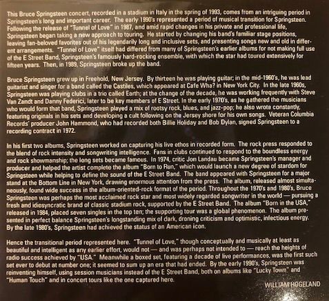 Bruce Springsteen Rockin Live From Italy 1993 Cd