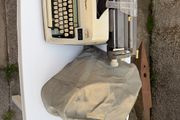 Typewriter with cover
