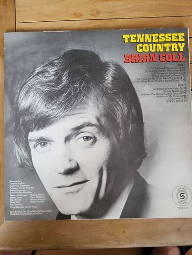 Brian Coll Tennessee Country LP Irish Country Vinyl
