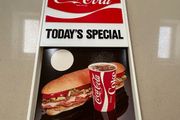 Coca Cola American Menu Sign Rare