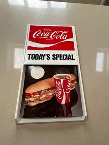 Coca Cola American Menu Sign Rare
