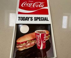 Coca Cola American Menu Sign Rare