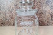 vintage SNICKERS Glass candy sweet jar  ALBERTVILLE BARCELONA 92 winter Olympics games