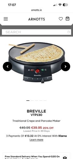 Electric Breville Crepe Maker