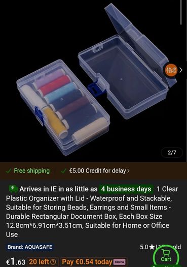Only 1 Euro Each!! - Brand New Storage Items