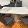 Sintered Stone dining table and chairs (Brand new) Image 4