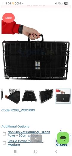 Medium sized dog crate