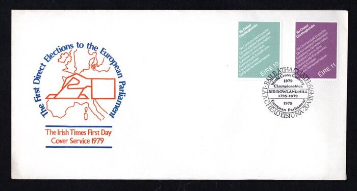 1979 Ireland Events European Parliamentary Elections Commemorative Stamp Illustrated The Irish Times First Day Cover (FDC)