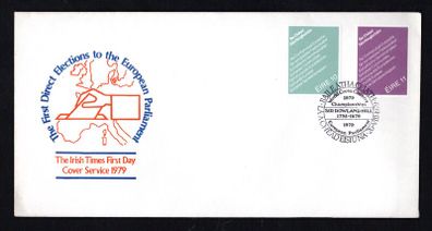1979 Ireland Events European Parliamentary Elections Commemorative Stamp Illustrated The Irish Times First Day Cover (FDC)