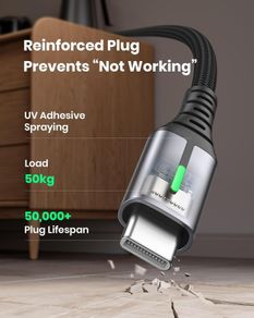 USB C Charger Cable 2m 3.1A Type C Cable Fast Charging, Braided USB A to USB-C Phone Charger Cable USBC for iPhone 16 15 Pro, Samsung Galaxy S24 S23 Ultra, Pixel 9, iPad Air, Switch, Steam etc.