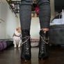 Aldo black heel ankle boots Image 3