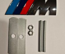 BMW M Power Chrome Car Front Grille Badge Emblems Stickers for BMW M M3 M4 M5 X5 X6 E46 E39 E90 E60 E36 F30 F10 E34 X5 E53 E30 F20 E92 E87