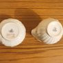 Belleek violets milk /cream jug & lotus sugar bowl Image 3