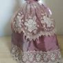 antique half pin doll with skirt Image 2