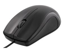 Black Wired Optical Mouse