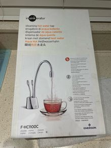 steaming hot water tap