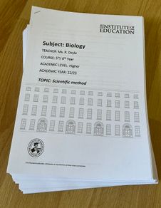 Leaving Cert Biology Institute Notes