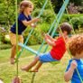 Double Swing Set with Glider | Two Swing Seats & Glide Ride | Steel Frame | 3-10 Years | Suitable for up to 4 Children Image 5