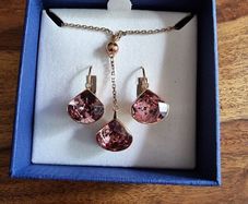 Svarovski Pendant and Earrings