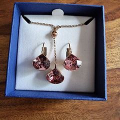 Svarovski Pendant and Earrings