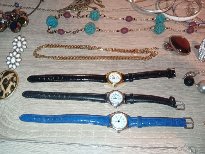 Collection Of Costume Jewellery  Inc Rings Watches Necklace Bracelets Etc Good Condition