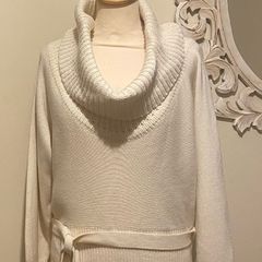 Luisa Cerano Wool/cashmere Blend Cowl Neck Sweater Size Uk14