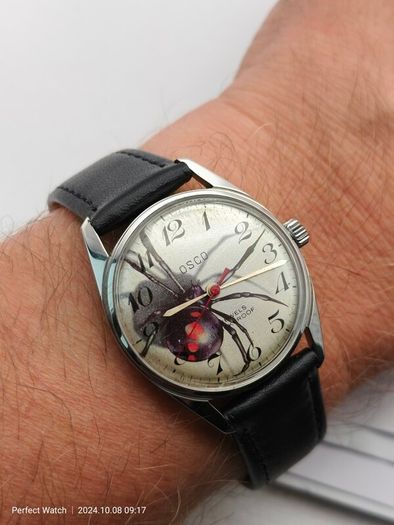 Vintage OSCO Spider 3D Swiss Watch