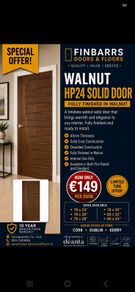 Deanta Walnut HP24 Solid Doors