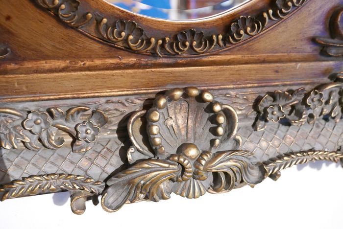 Vintage Ornate Gold Framed Mirror , Big ,Heavy and Thick 45" x 35" (Thickness 4")