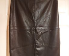 Faux leather skirt